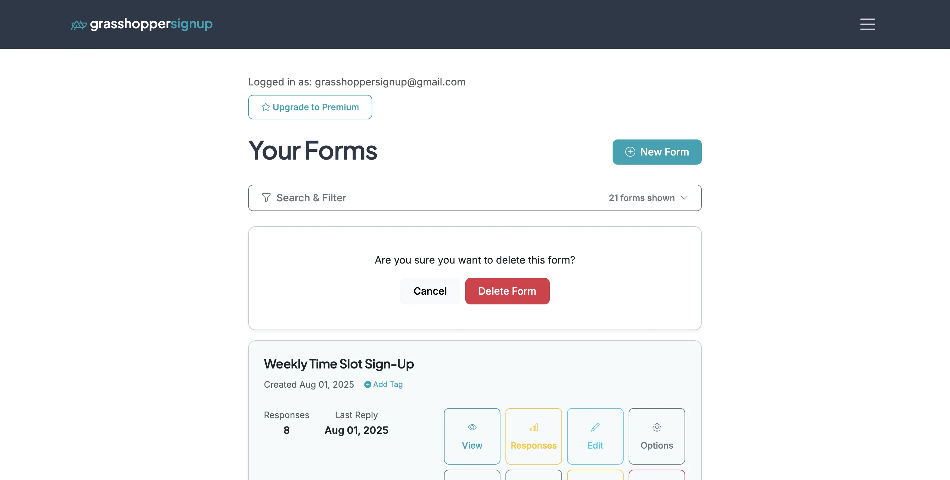 Screenshot showing Confirm the deletion