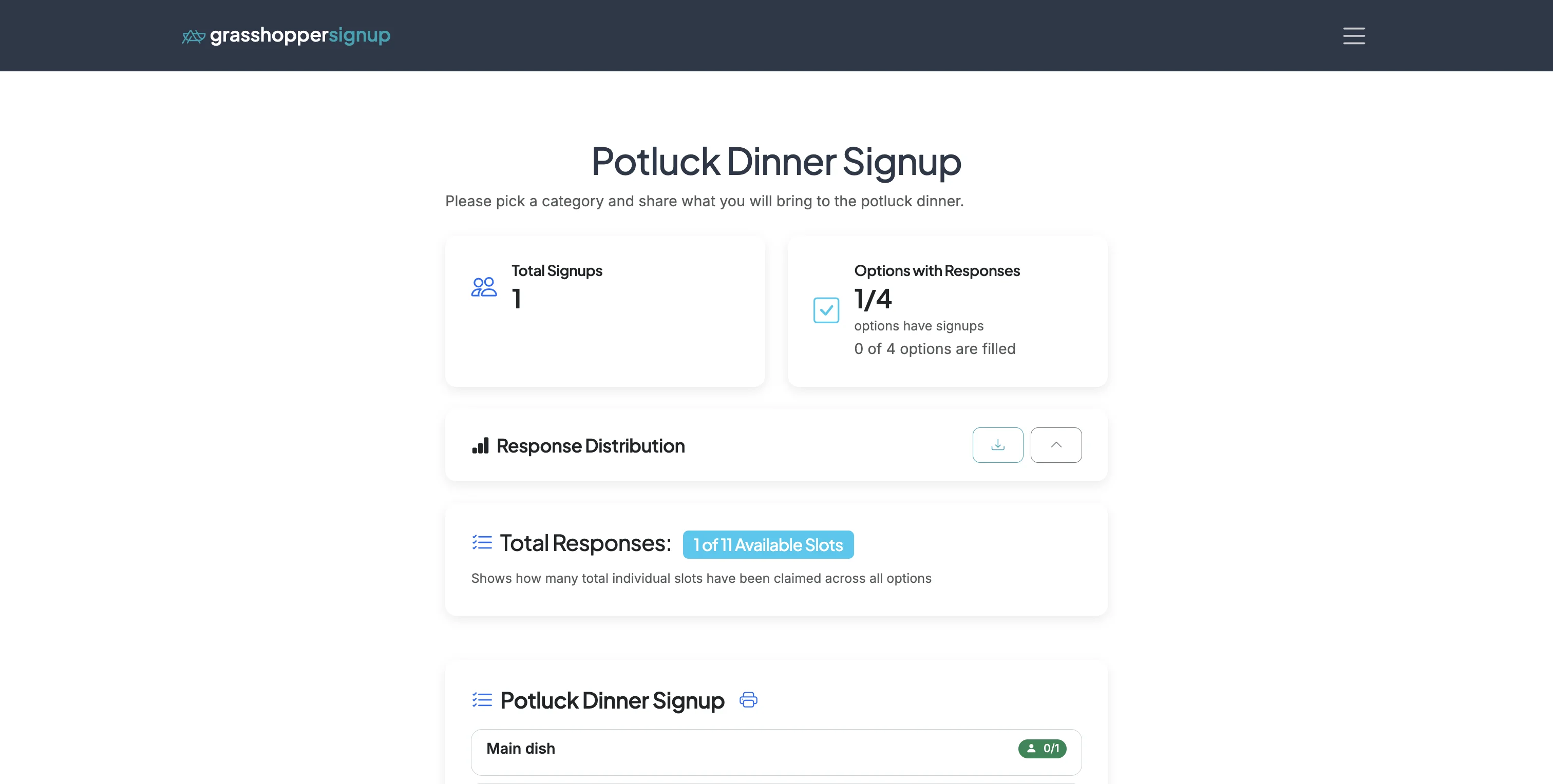 Screenshot showing Go to the Private Responses page for your form.