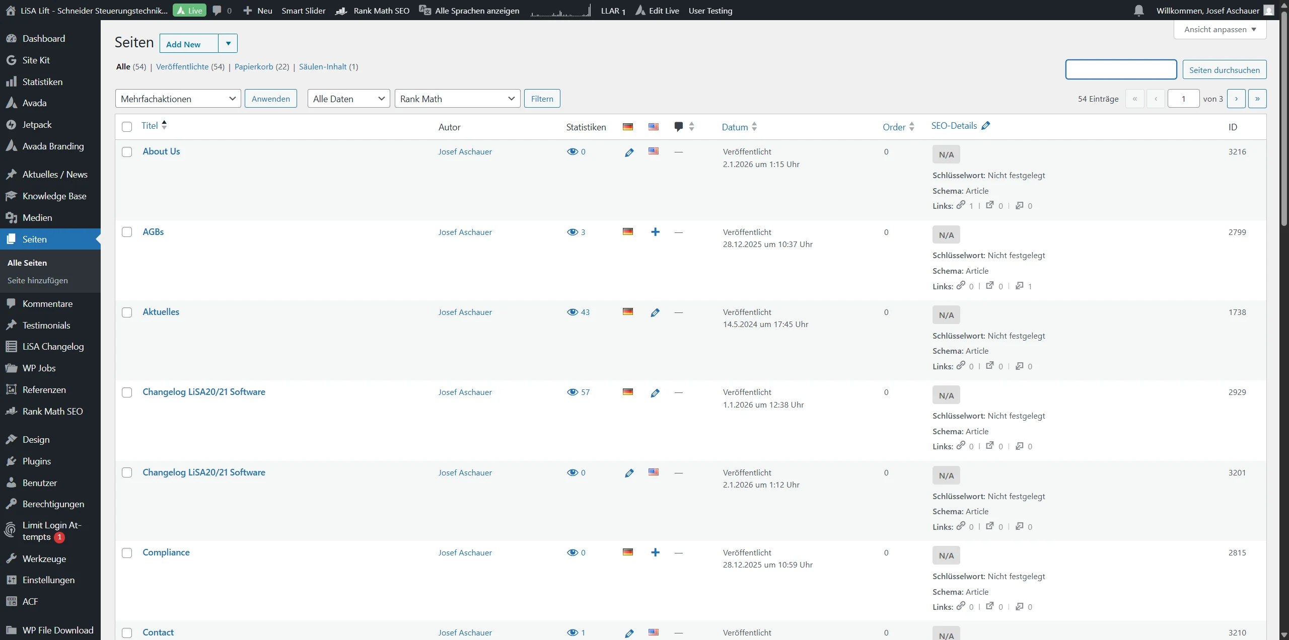 Screenshot showing Mithilfe des Suchfelds ein Vorhandenes Produkt suchen.