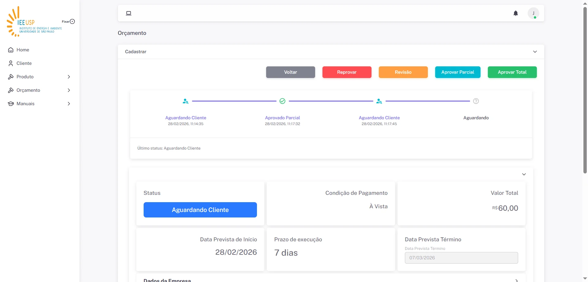 Screenshot showing Clique no botão "Aprovar Total"