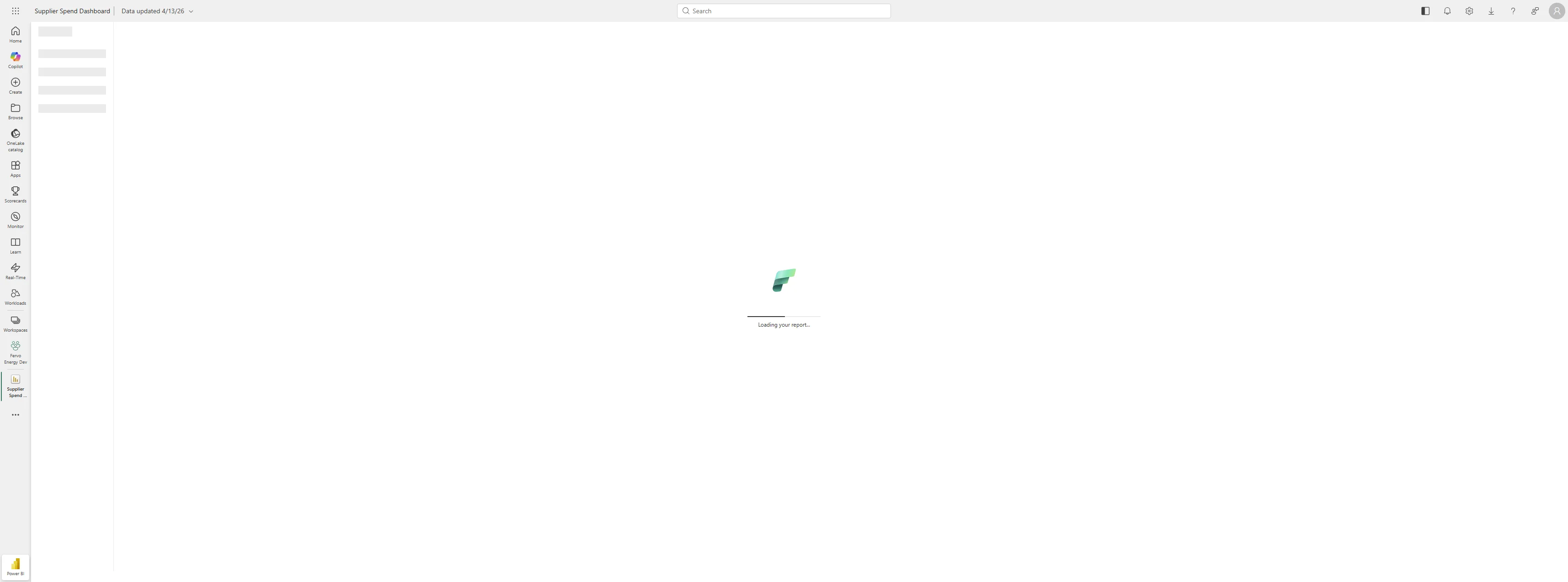 Screenshot showing Click on 'Supplier Spend Dashboard'