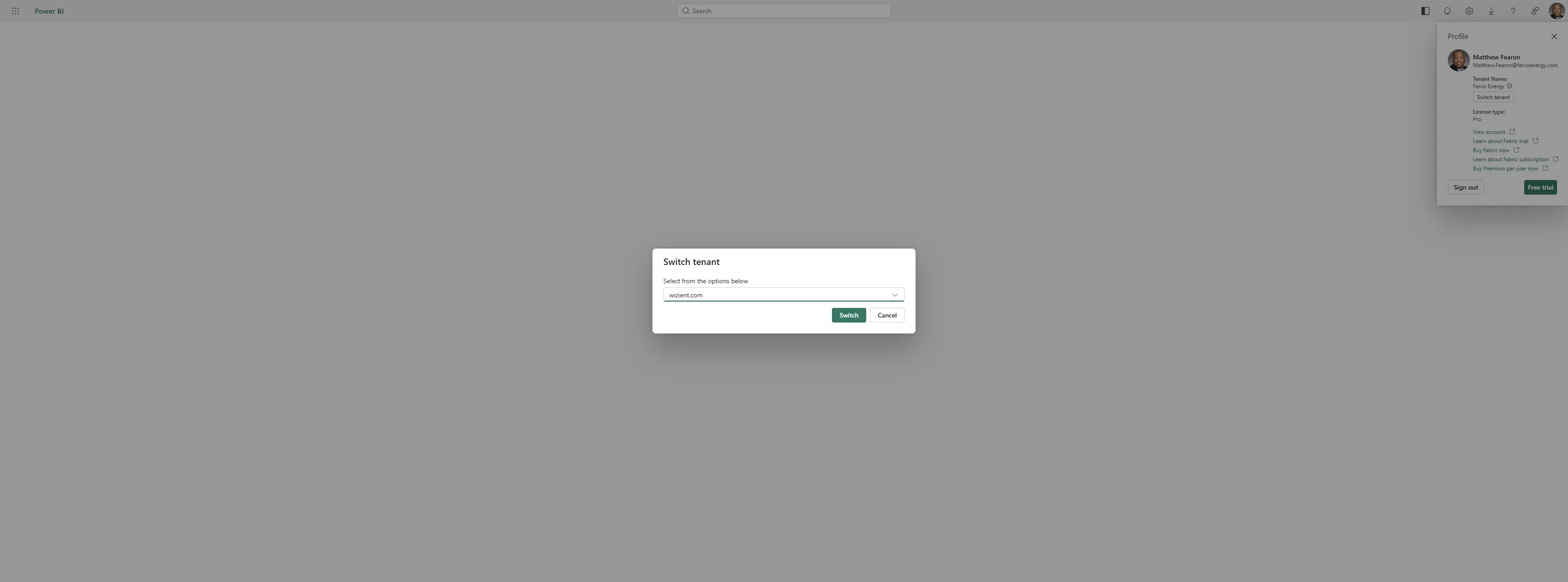 Screenshot showing Click on 'NETORG16753786.onmicrosoft.com'