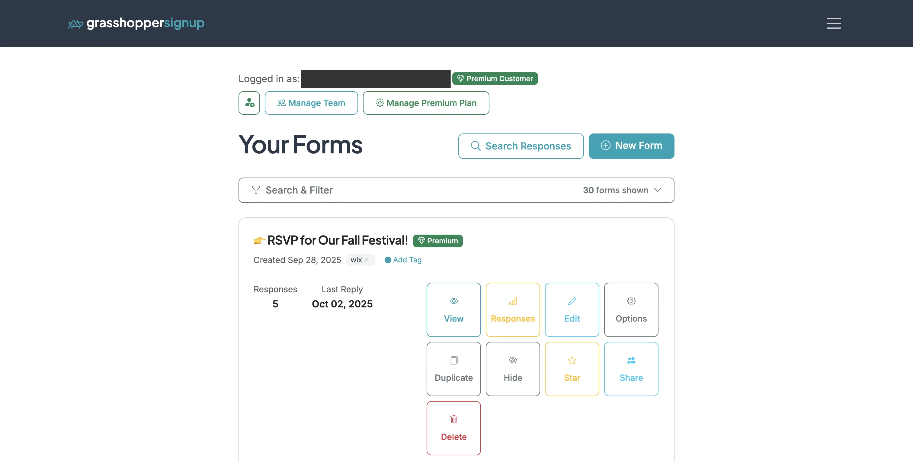 Screenshot showing Login to your Dashboard.