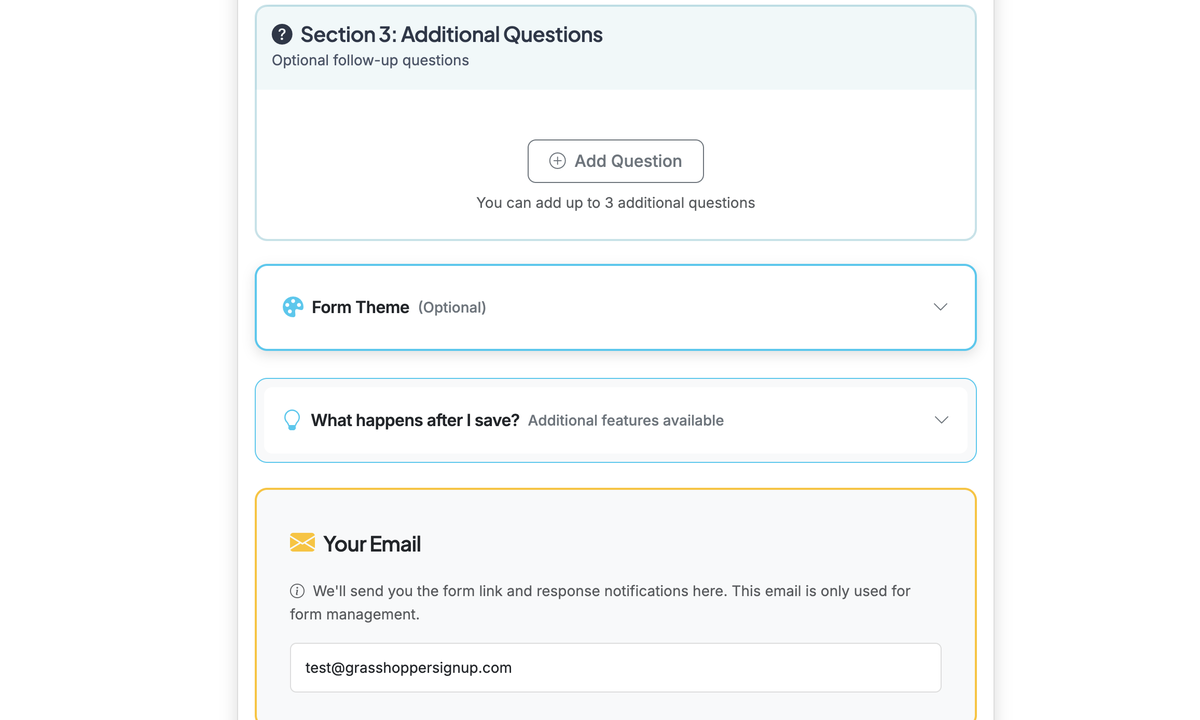 Screenshot showing Scroll down to the Form Theme section.