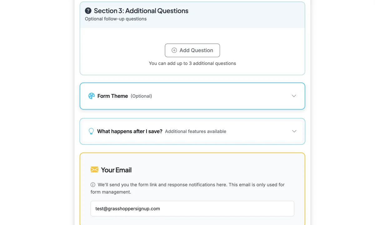 Screenshot showing Scroll down to the Form Theme section.