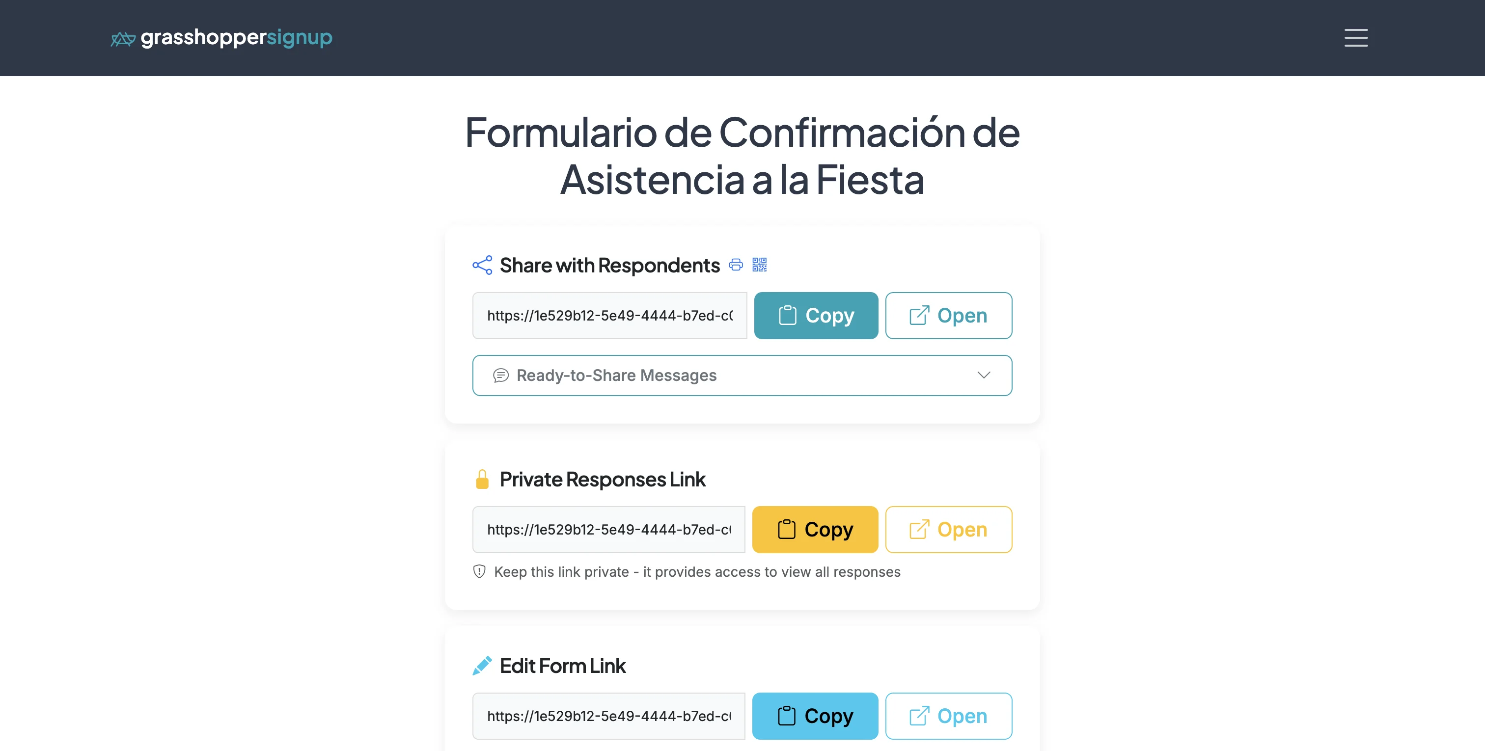 Screenshot showing Start on the Form Options page.