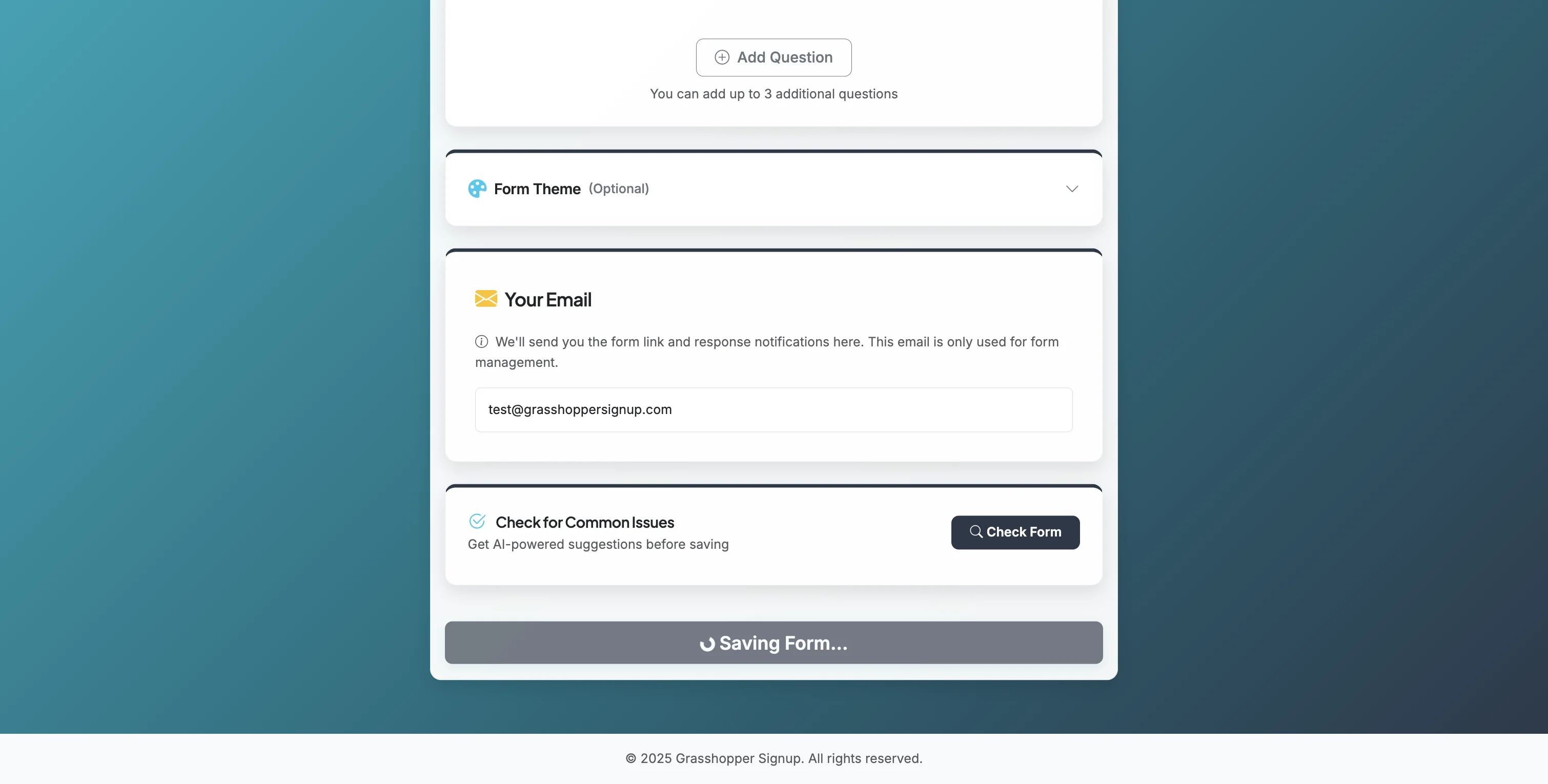 Screenshot showing Save your form to save dates to your options. The saved dates will be used as the Event Time in Reminder settings.