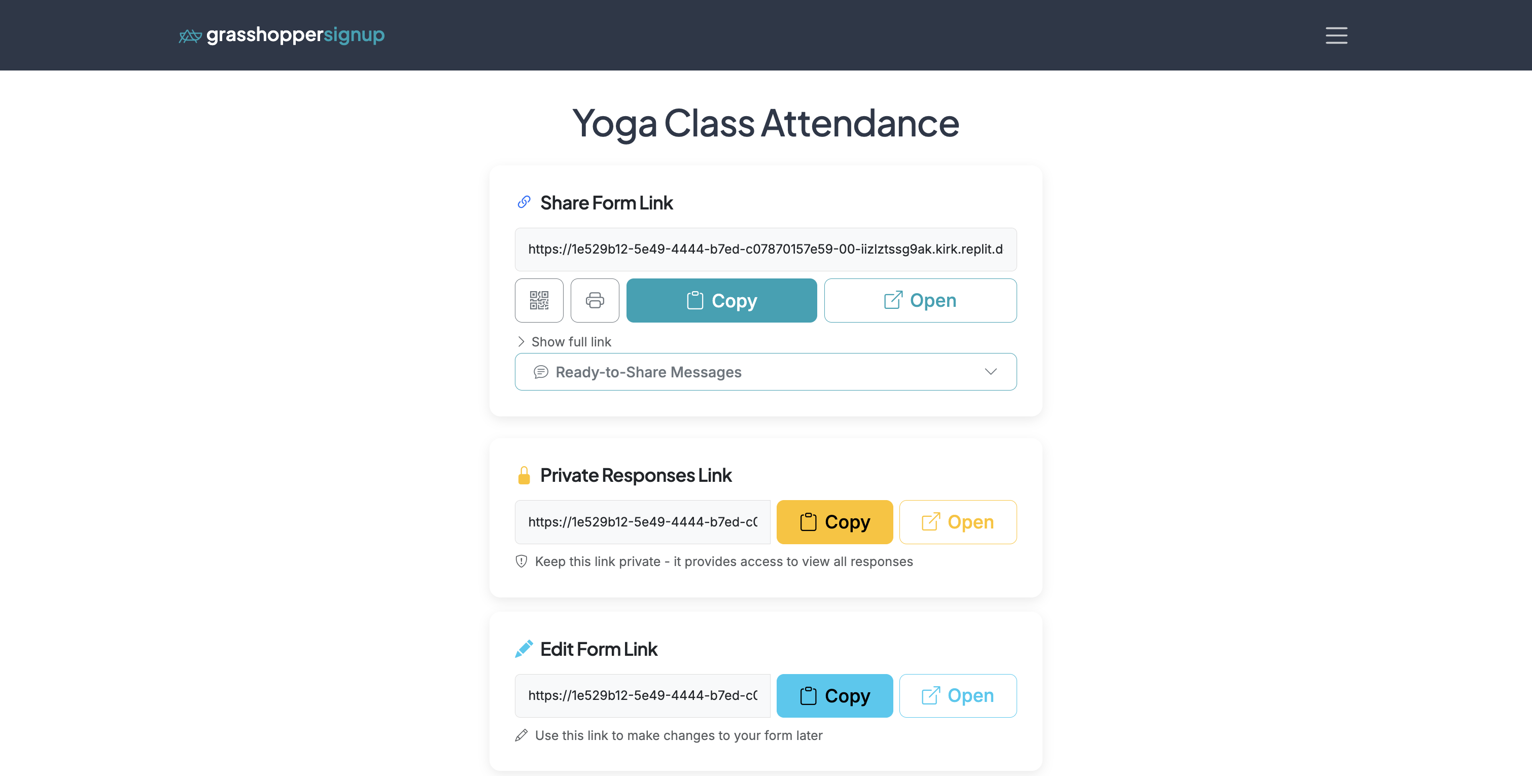 Screenshot showing Start on the Form Options page.