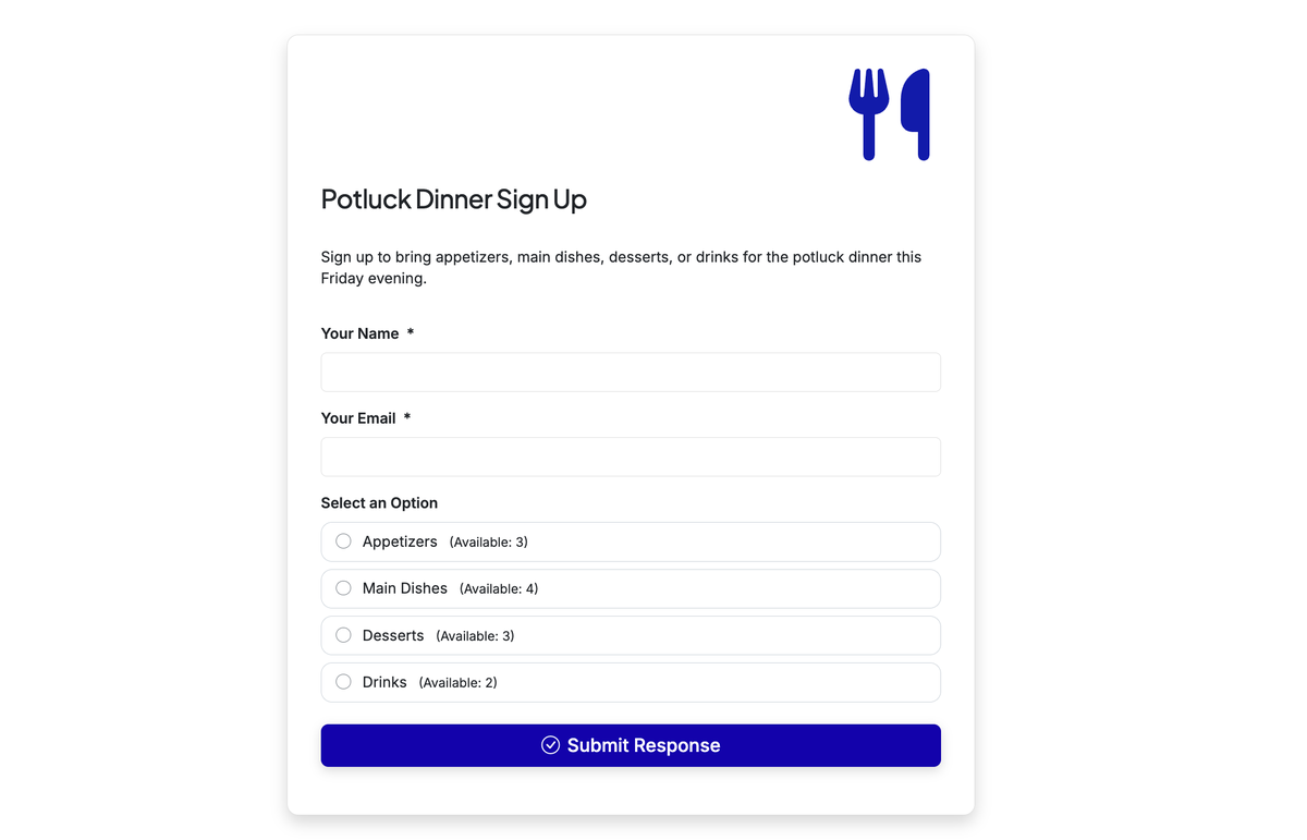 Screenshot showing Other respondents will NOT see any prefilled information, they will see a blank form. Open your form in an incognito window to view a form that does not use saved information from your own browser settings.