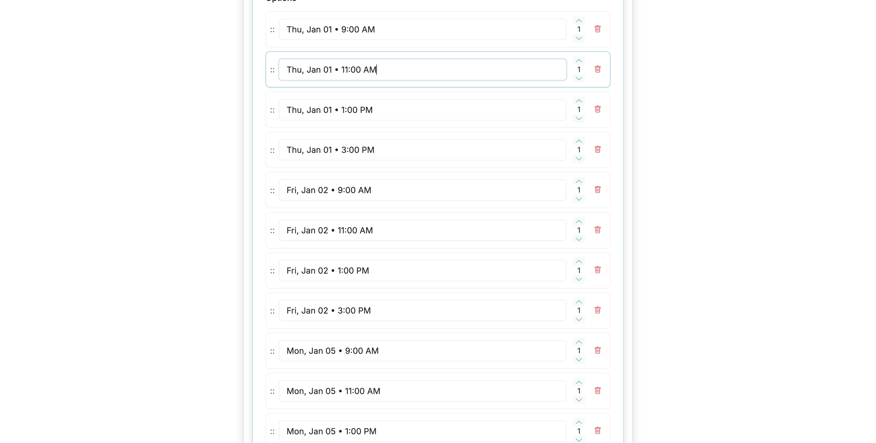 Screenshot showing Scroll page
