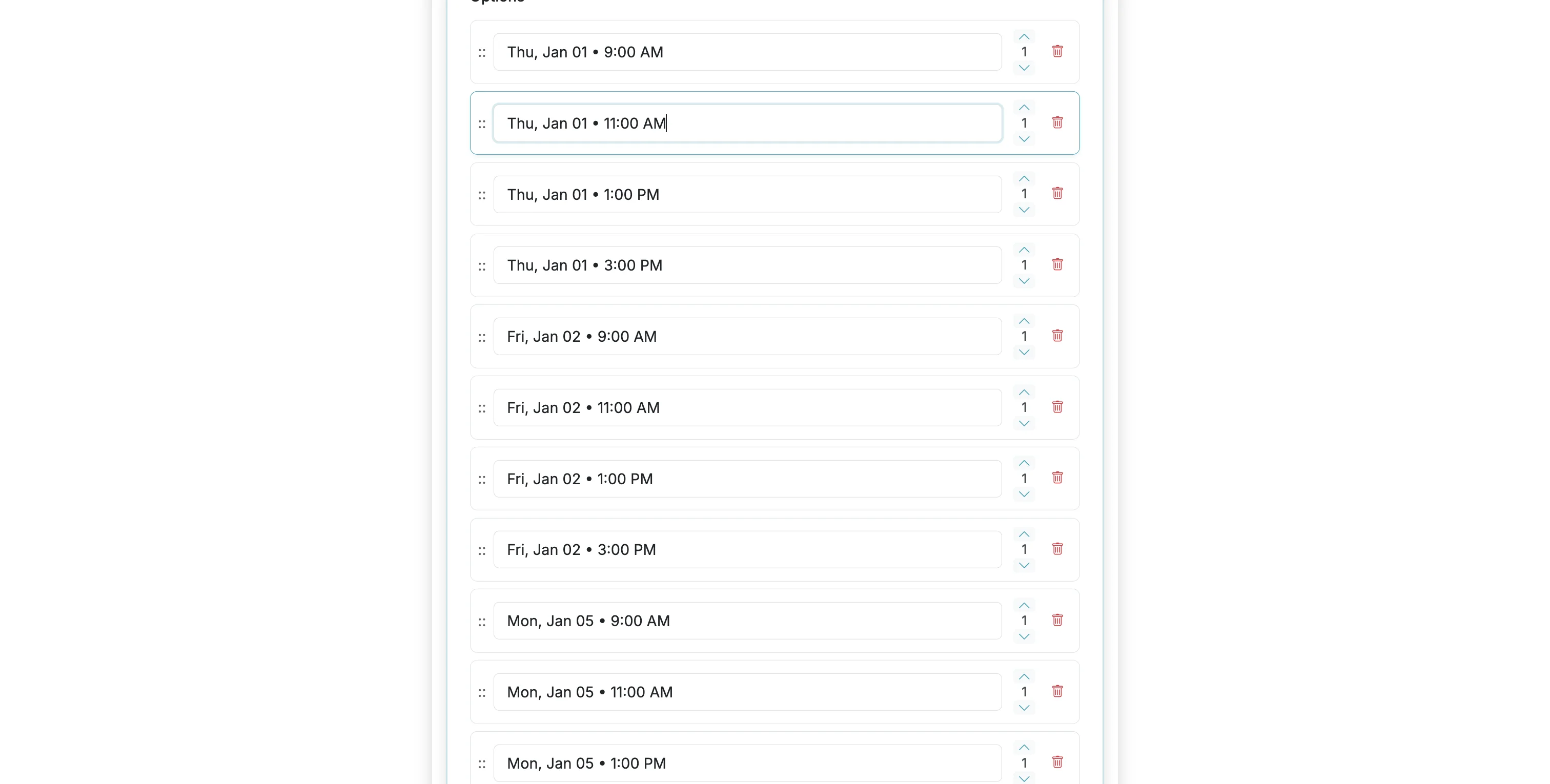 Screenshot showing Scroll page
