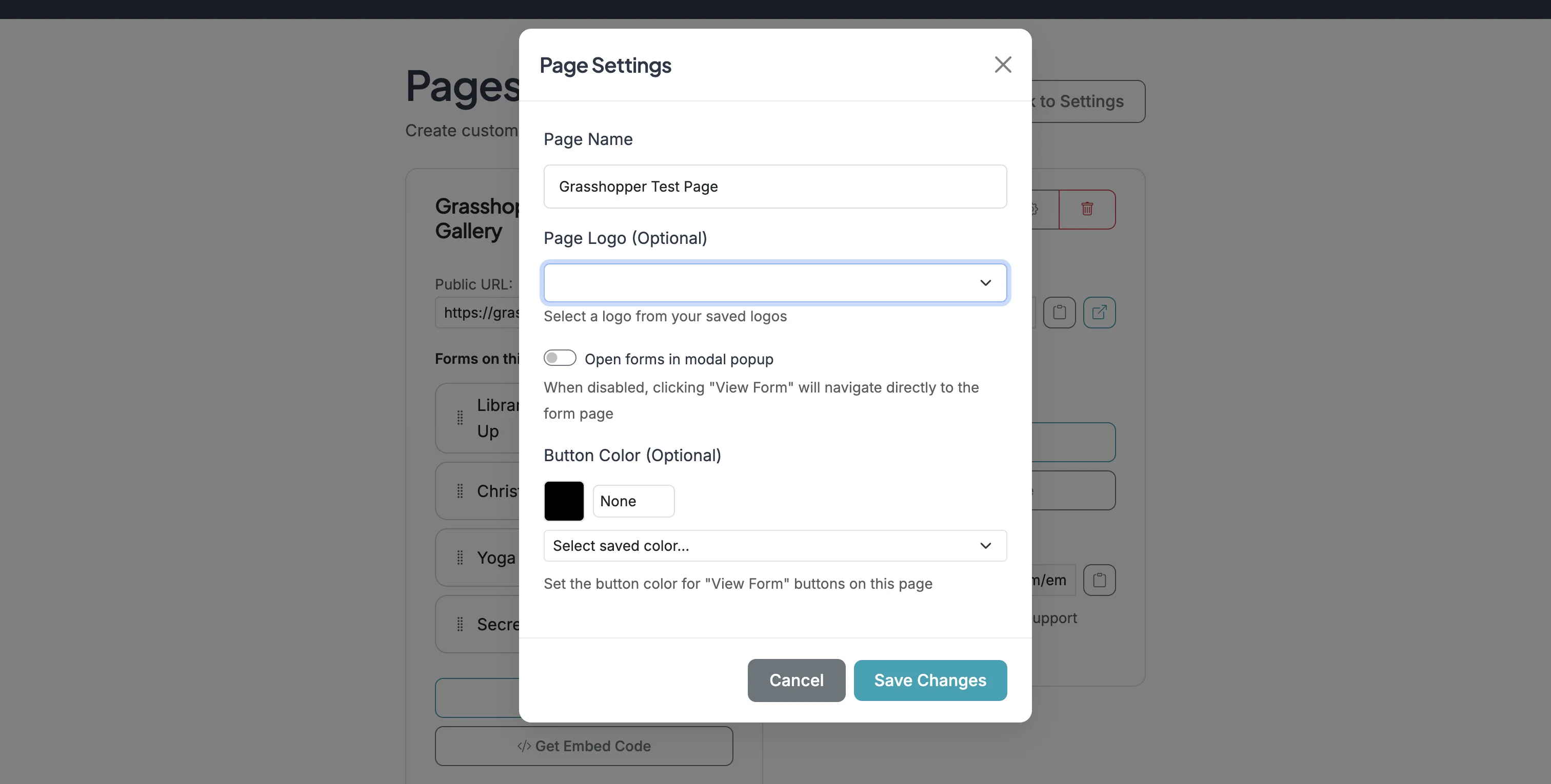 Screenshot showing Click on 'No logoSquare - PrimaryGrassho'