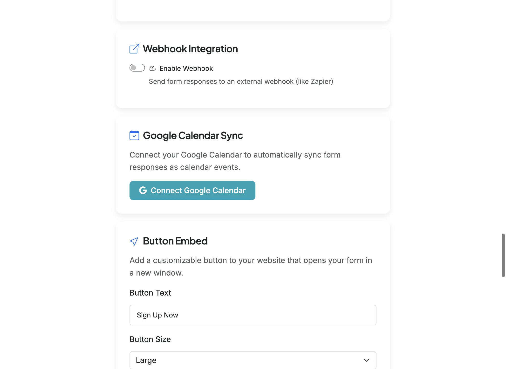 Screenshot showing Scroll down to the Google Calendar Sync section. Click 'Connect Google Calendar' and accept all permissions.