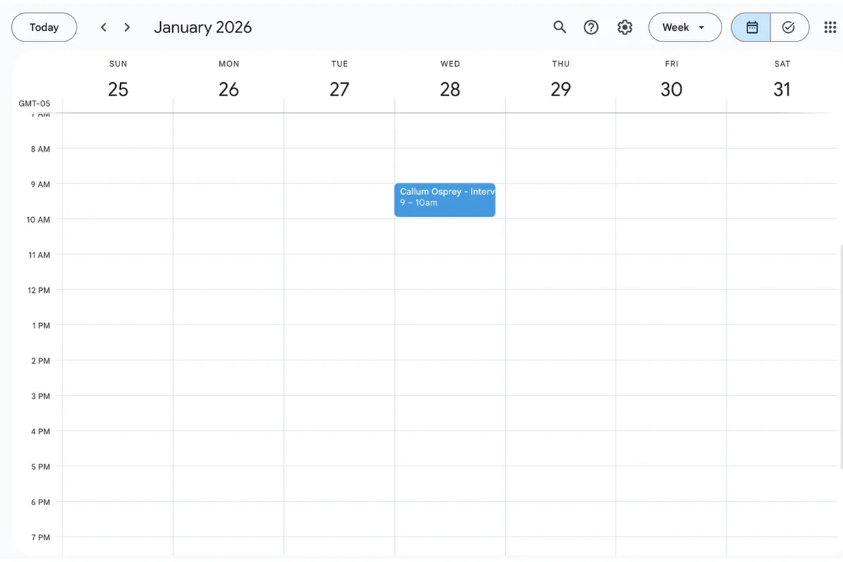 Screenshot showing When calendar sync is enabled and configured properly, any form sign up for an option that is syncing with a calendar will automatically (instantly) be added to the calendar.