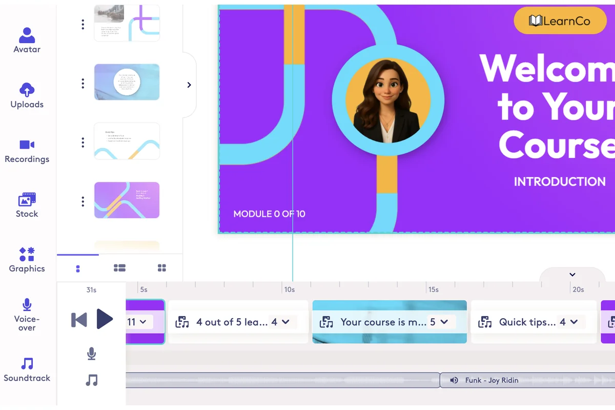 Screenshot showing Click the Soundtrack or Music buttons. But make sure your existing track is NOT selected first.