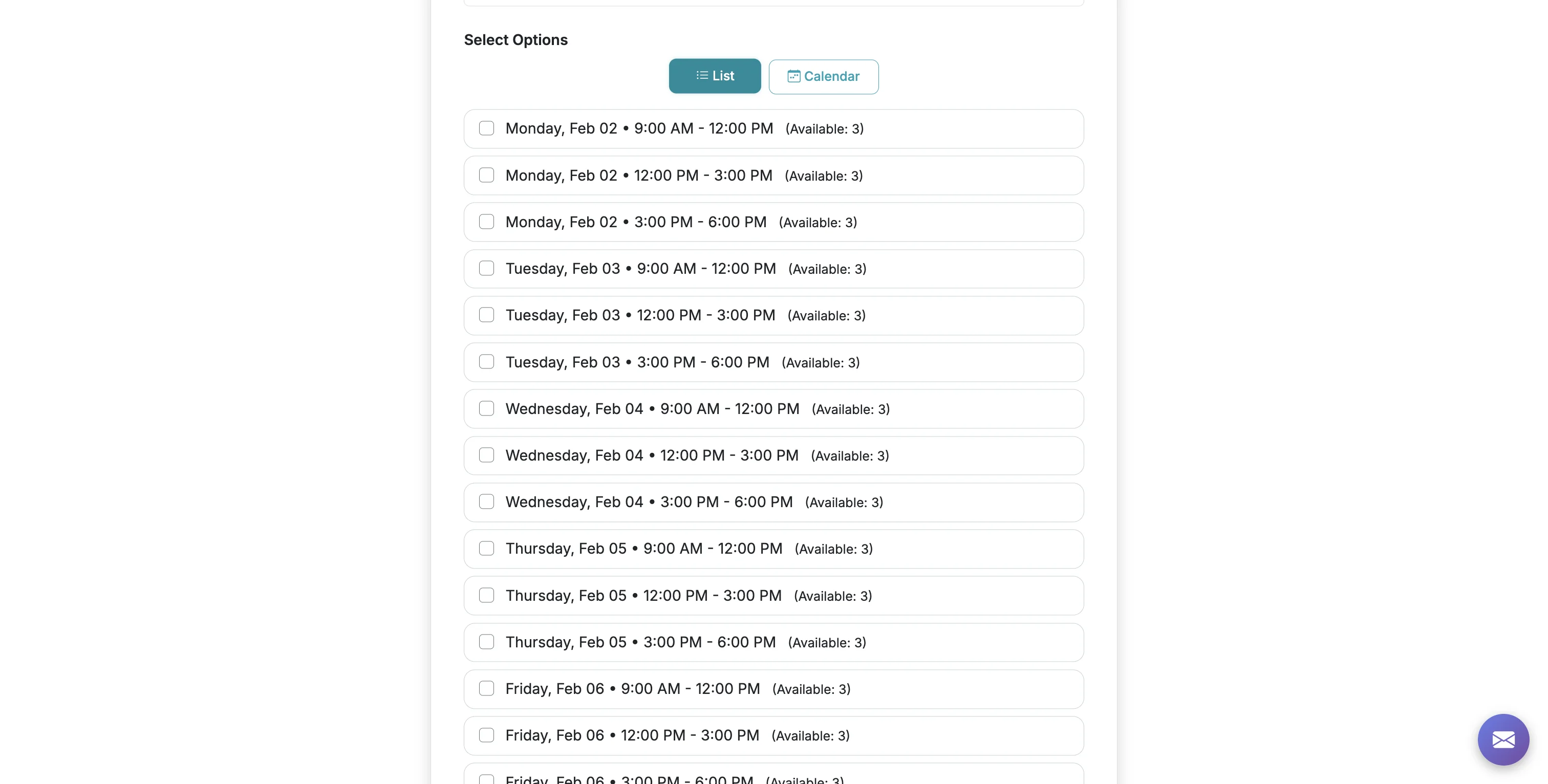 Screenshot showing Respondents can also view the form in List view.