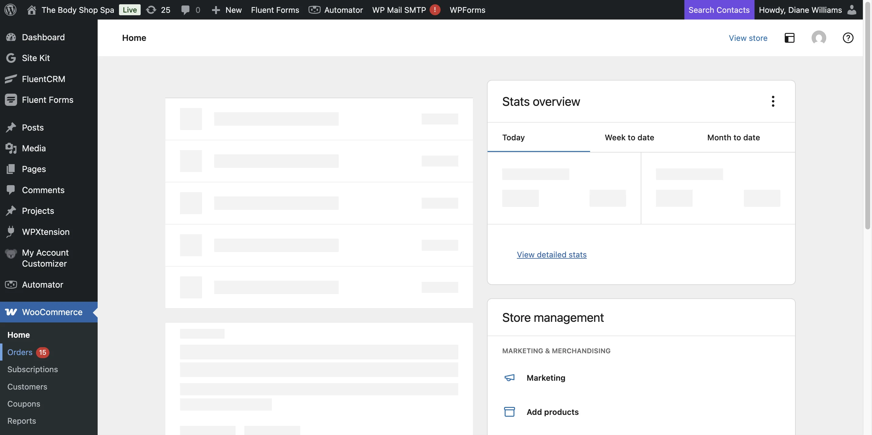 Screenshot showing Navigate to https://completeglow.com/wp-admin/admin.php?page=wc-admin