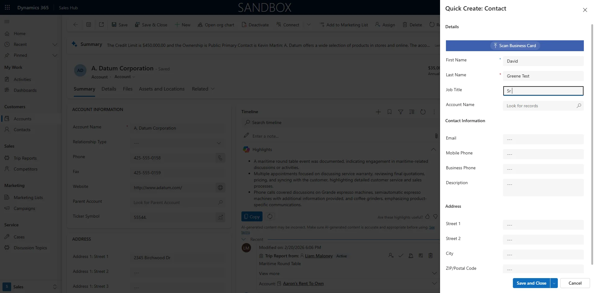 Screenshot showing Enter text in Job Title