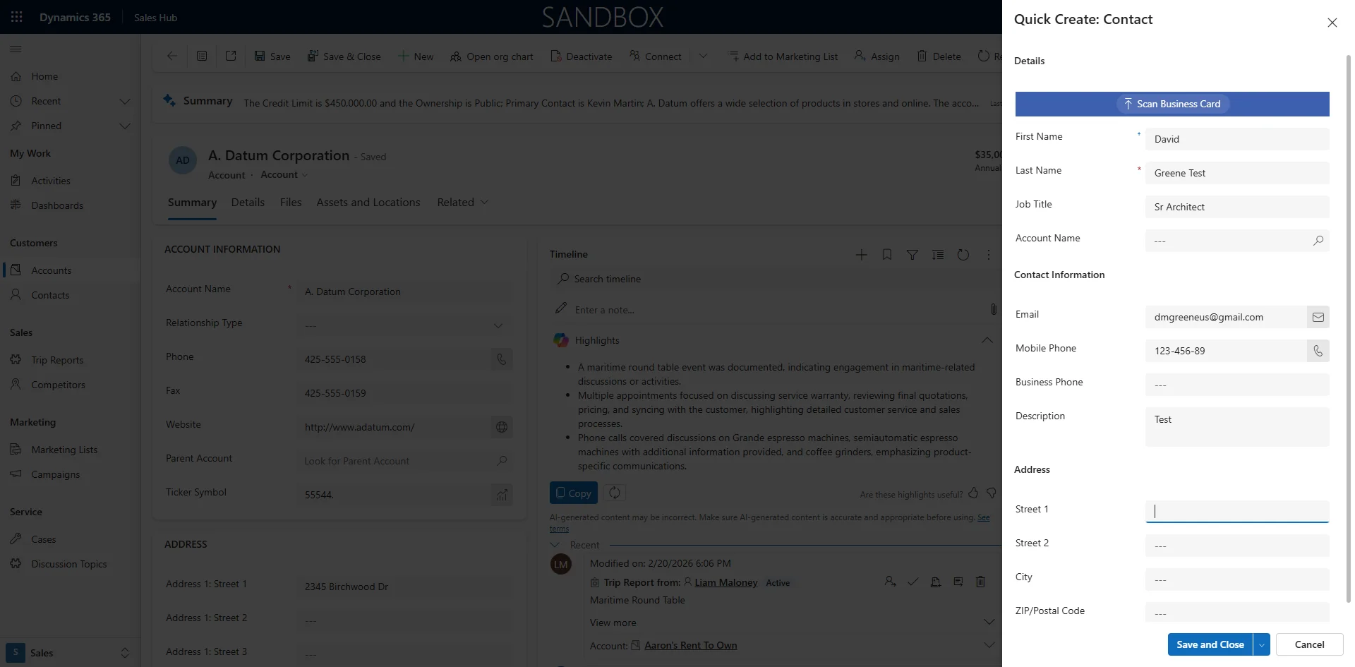 Screenshot showing Enter text in Description
