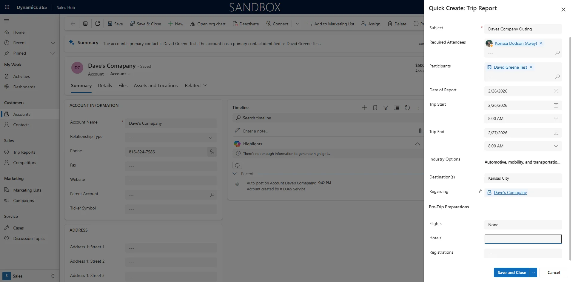 Screenshot showing Enter text in Flights