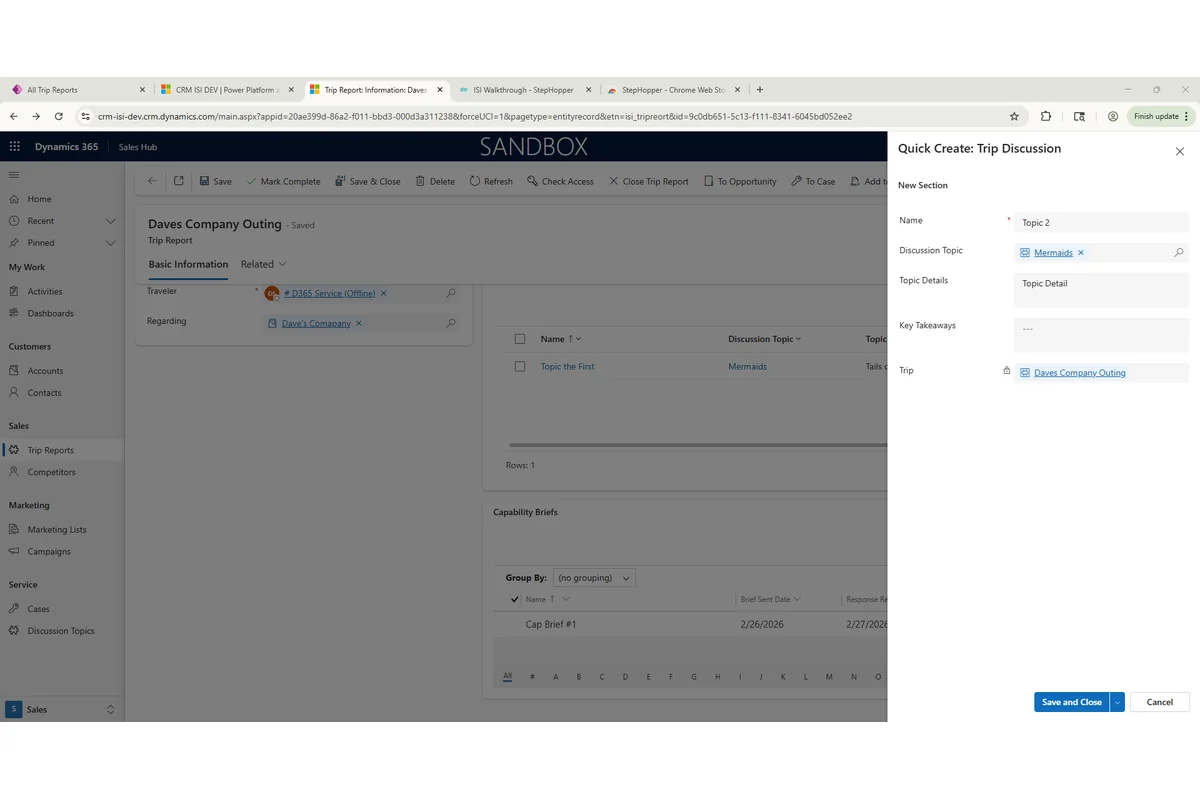Screenshot showing Add Topic Details