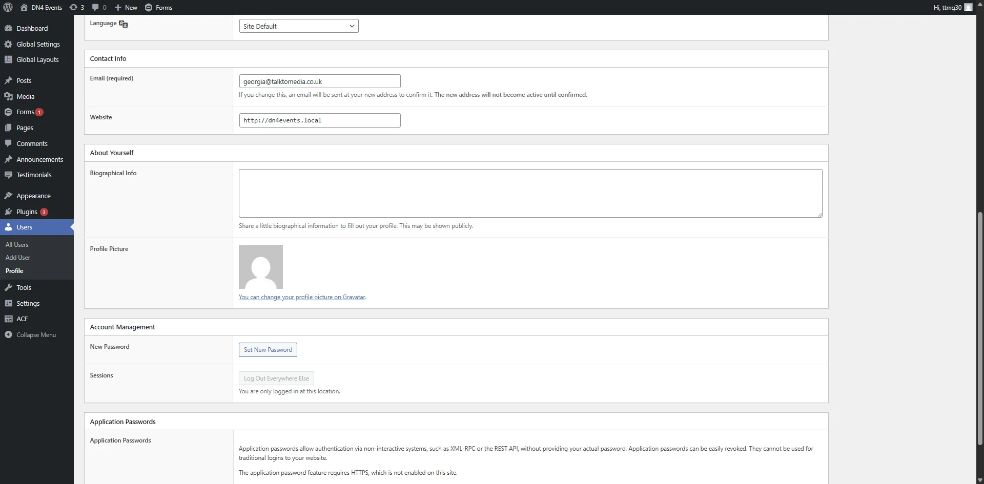 Screenshot showing Click on 'Set New Password'