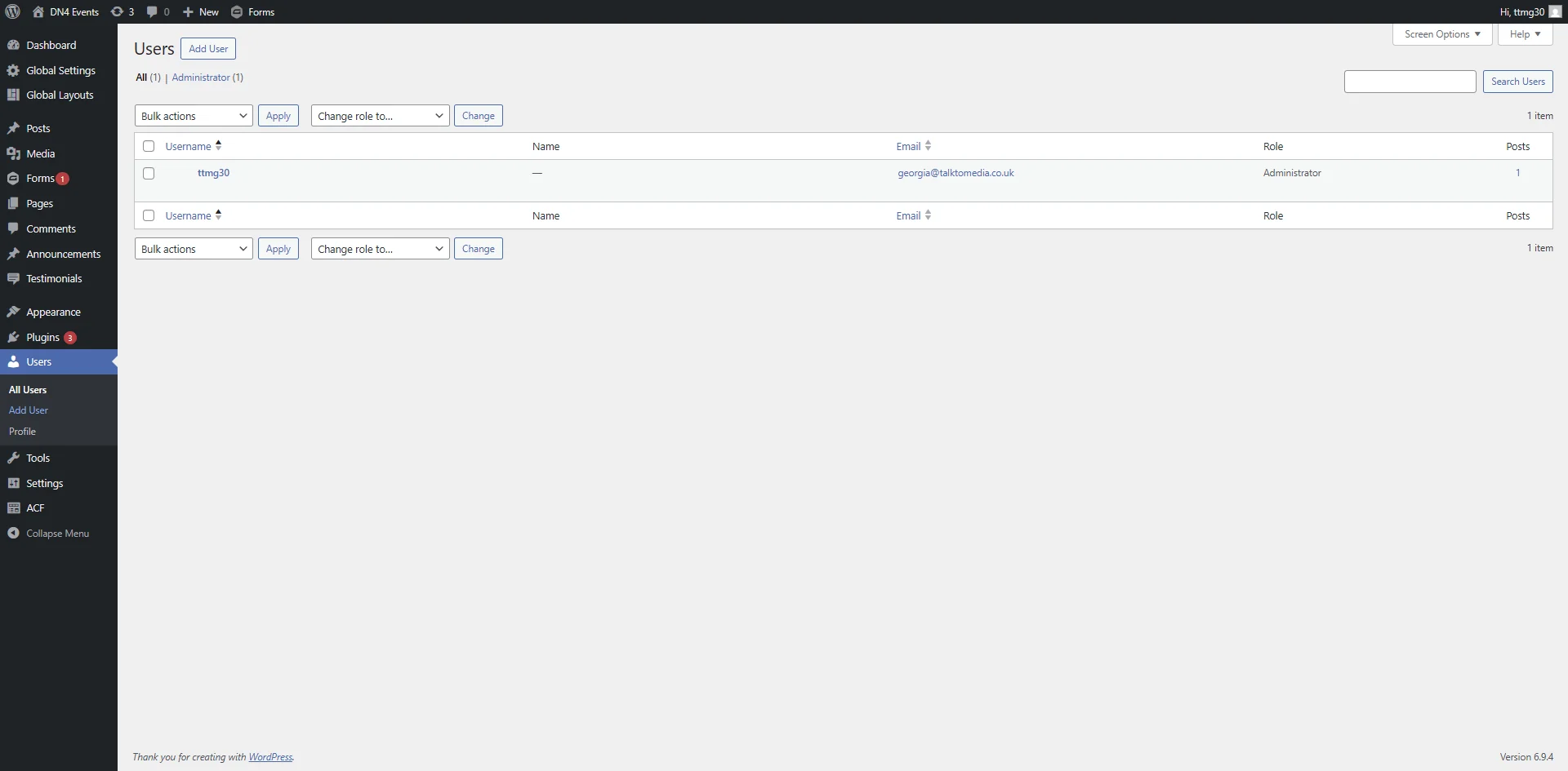 Screenshot showing Click on 'Users'