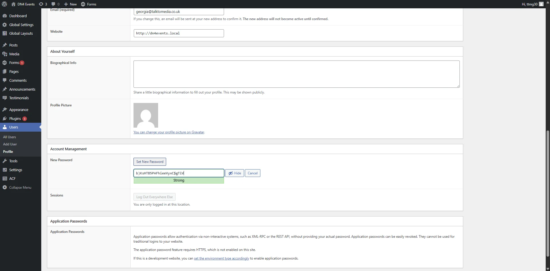 Screenshot showing Click on 'Set New Password'