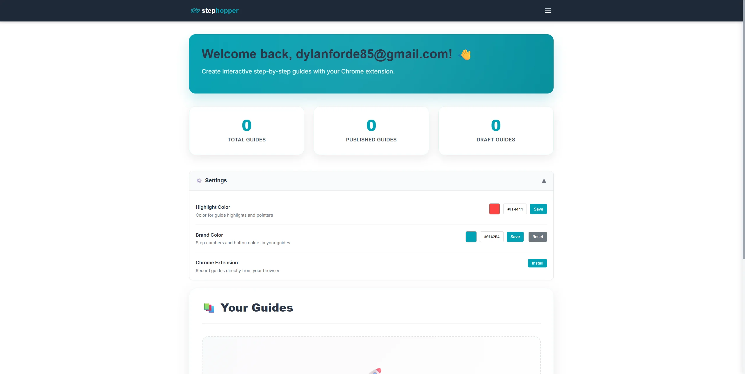 Screenshot showing Click on 'Chrome Extension '