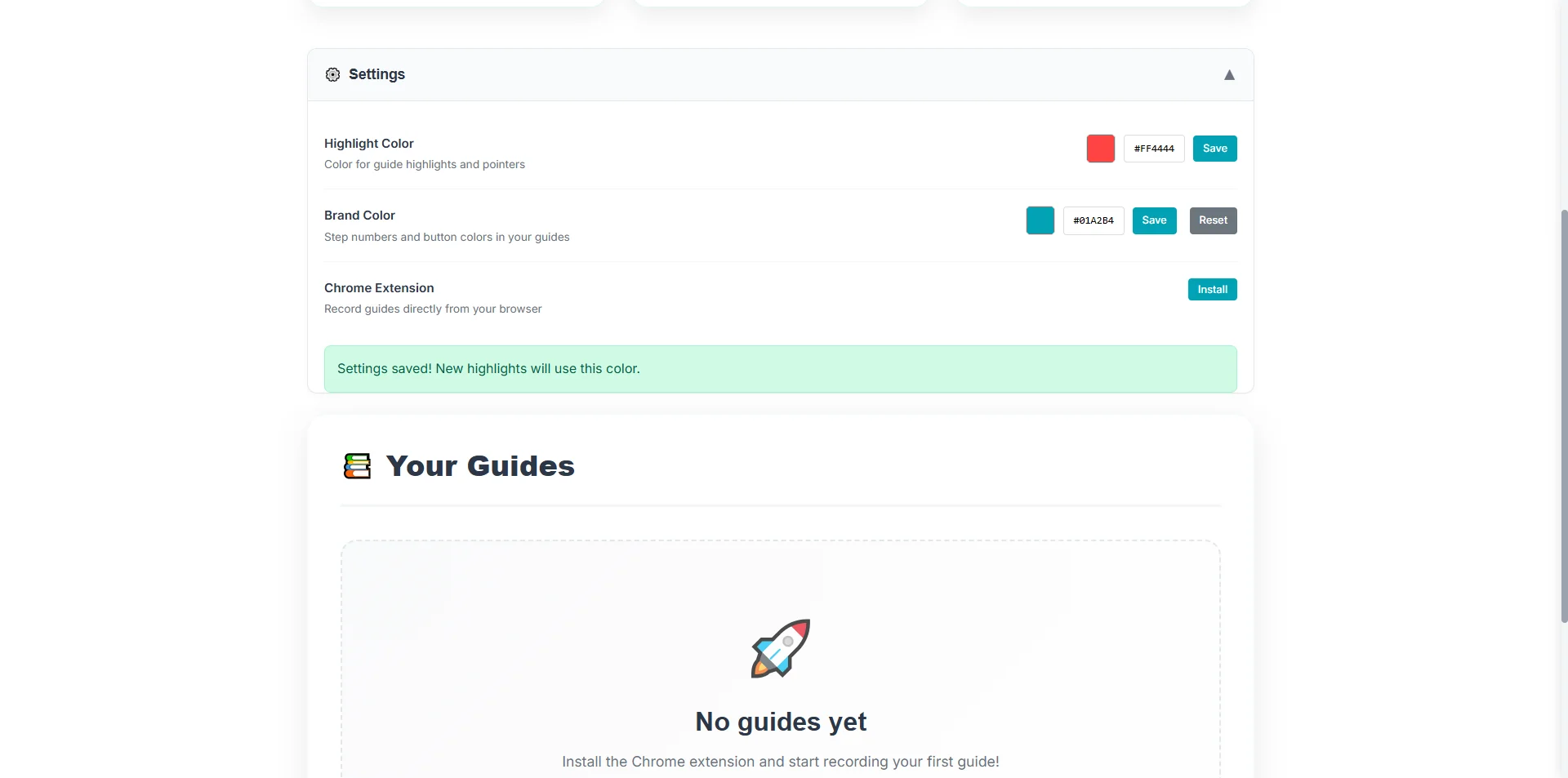 Screenshot showing Click on 'Save'