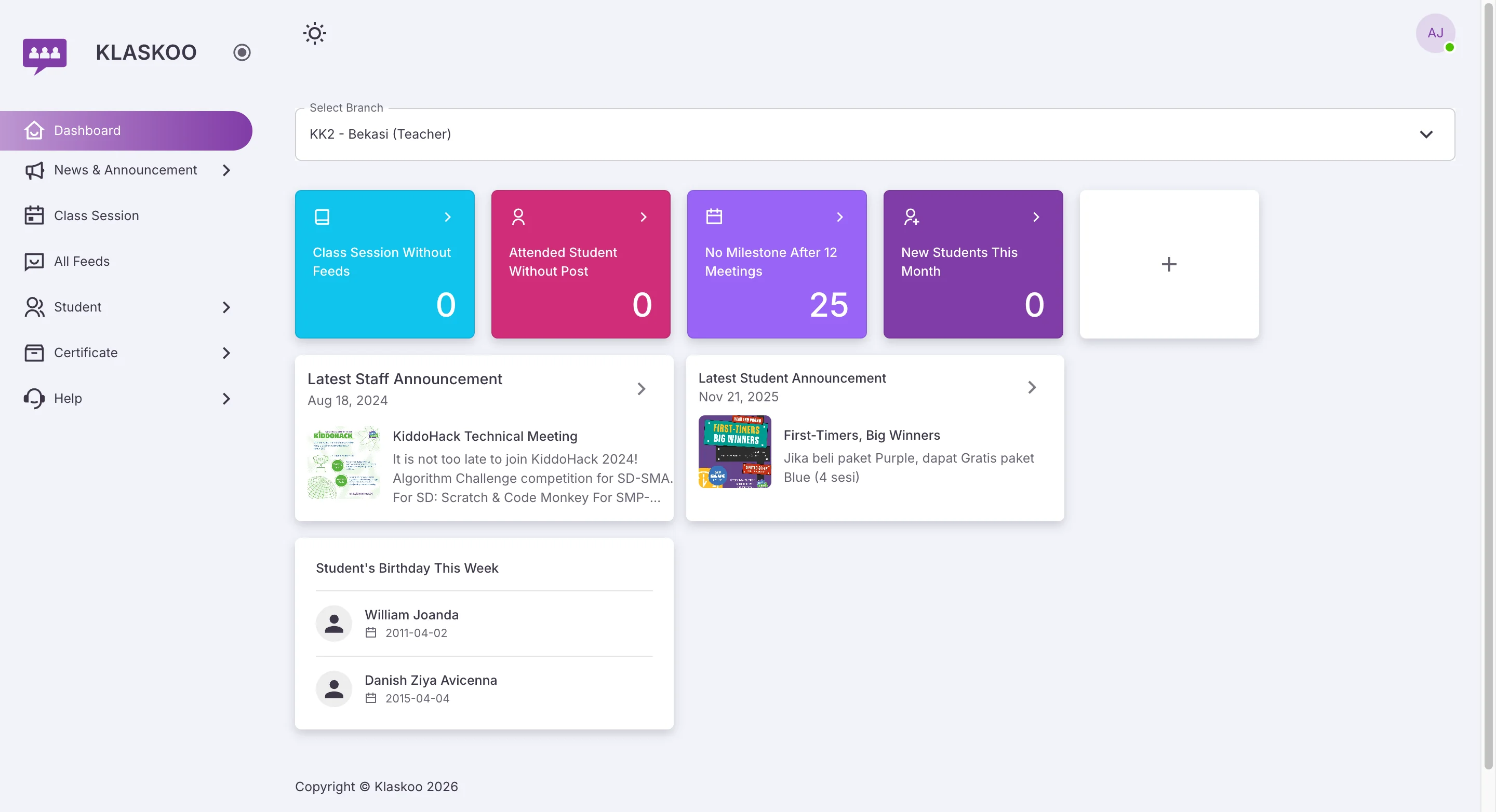 Screenshot showing Starting point - initial view of the page