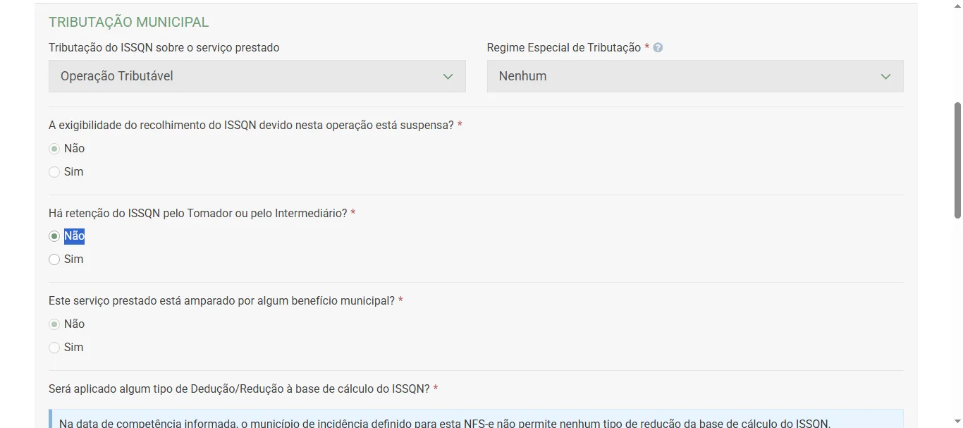 Screenshot showing Click on 'Não'