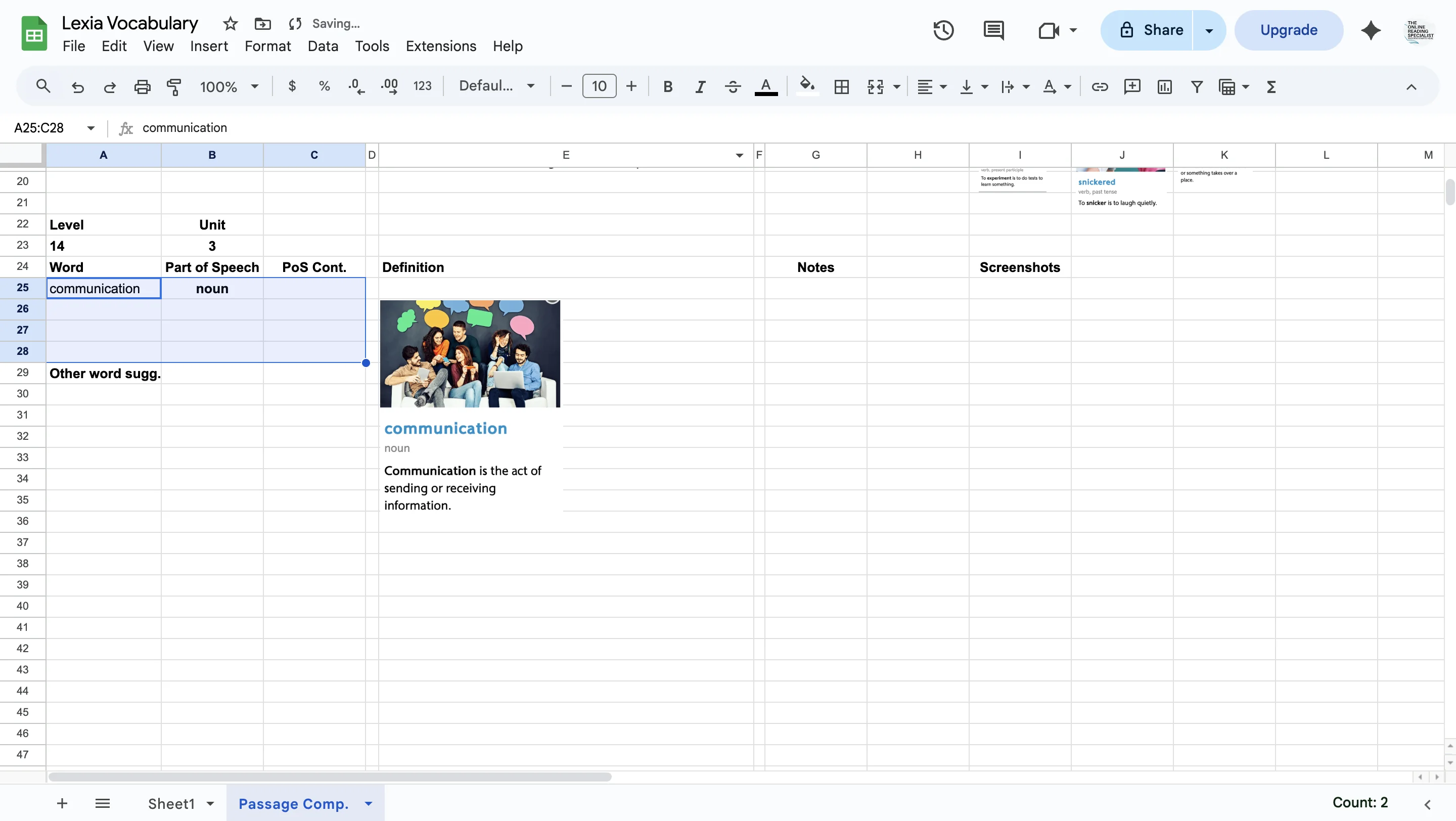Screenshot showing Click on div