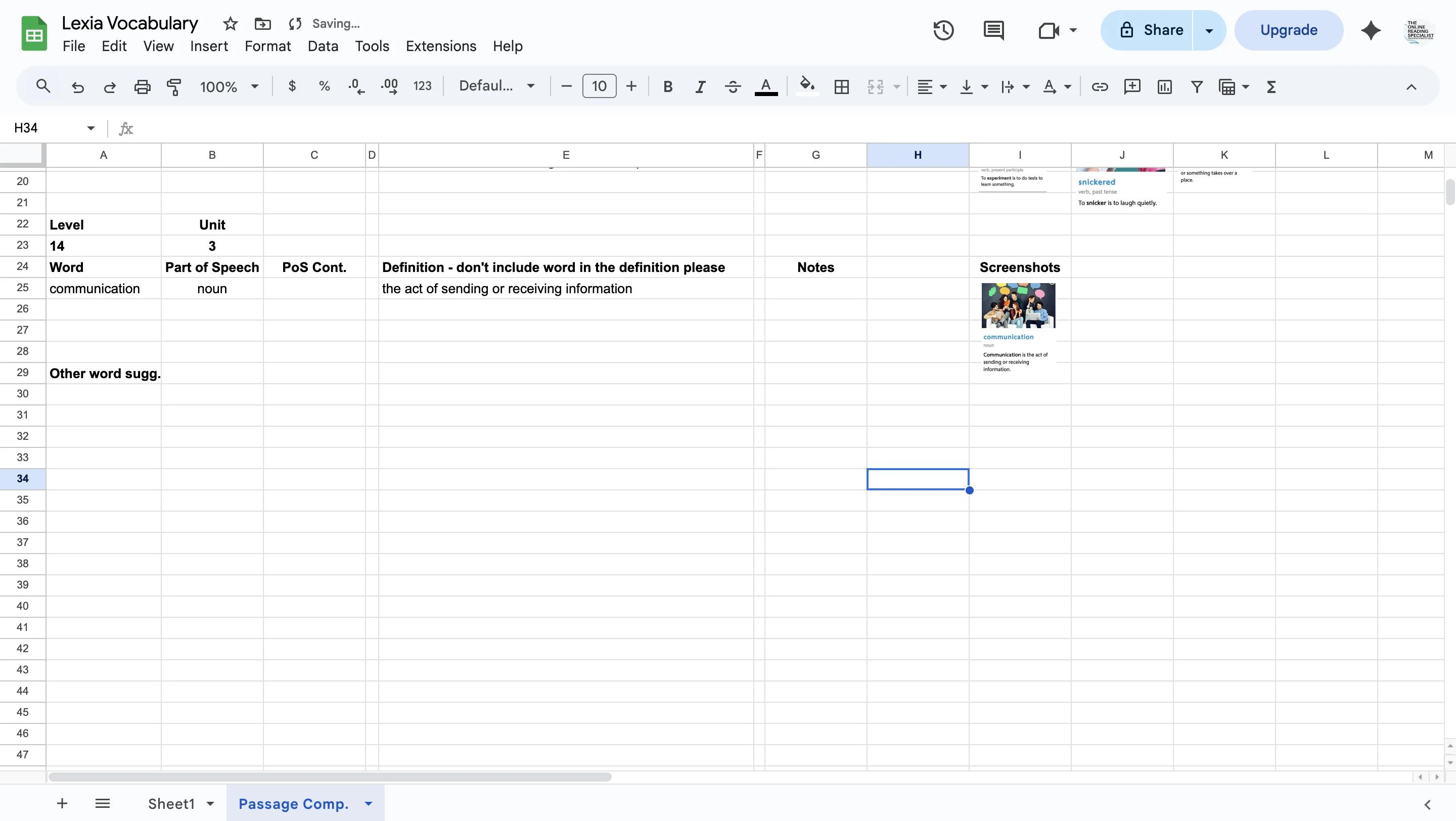 Screenshot showing Click on div