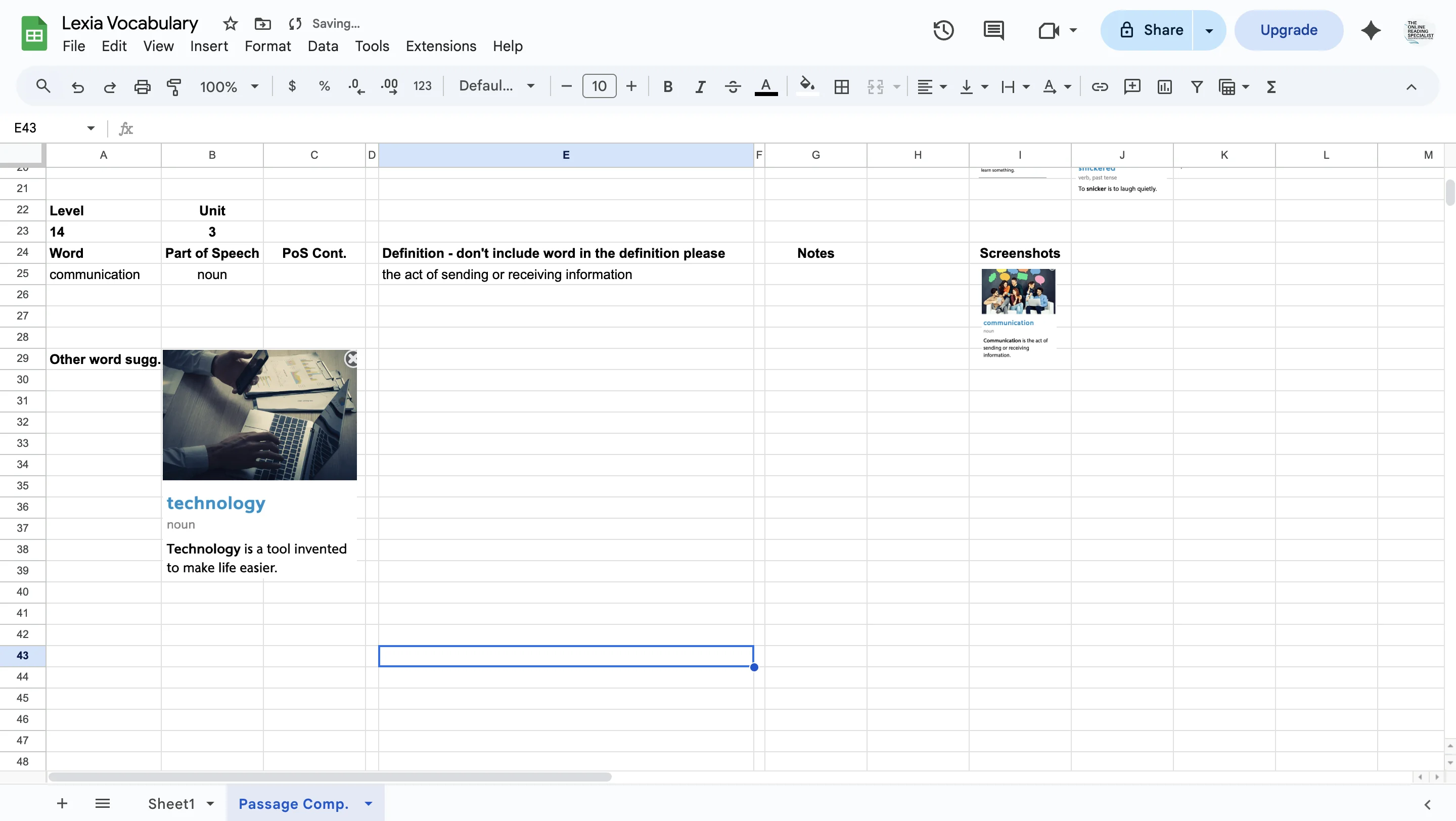 Screenshot showing Click on div